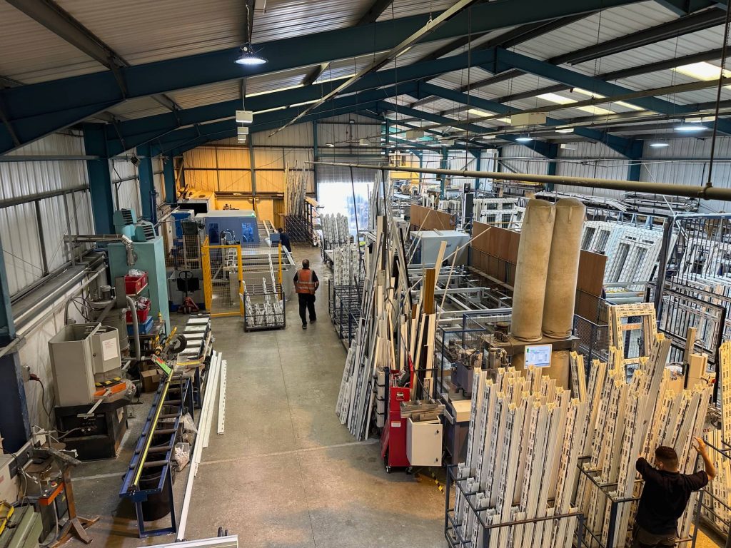 A bifold door factory in Fareham.