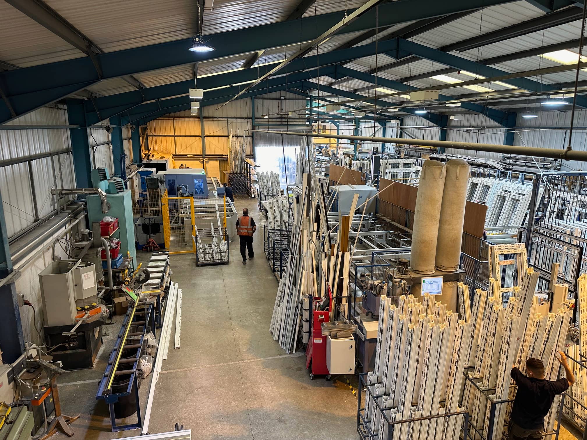 A bifold door factory in Fareham.